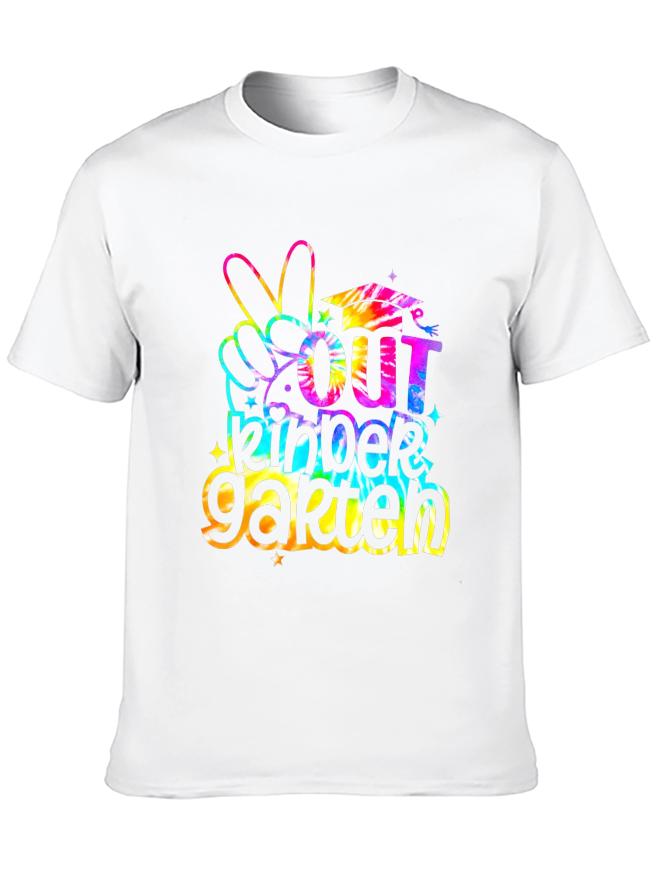 Out Kindergarten Tie Dye Graduation T-Shirt