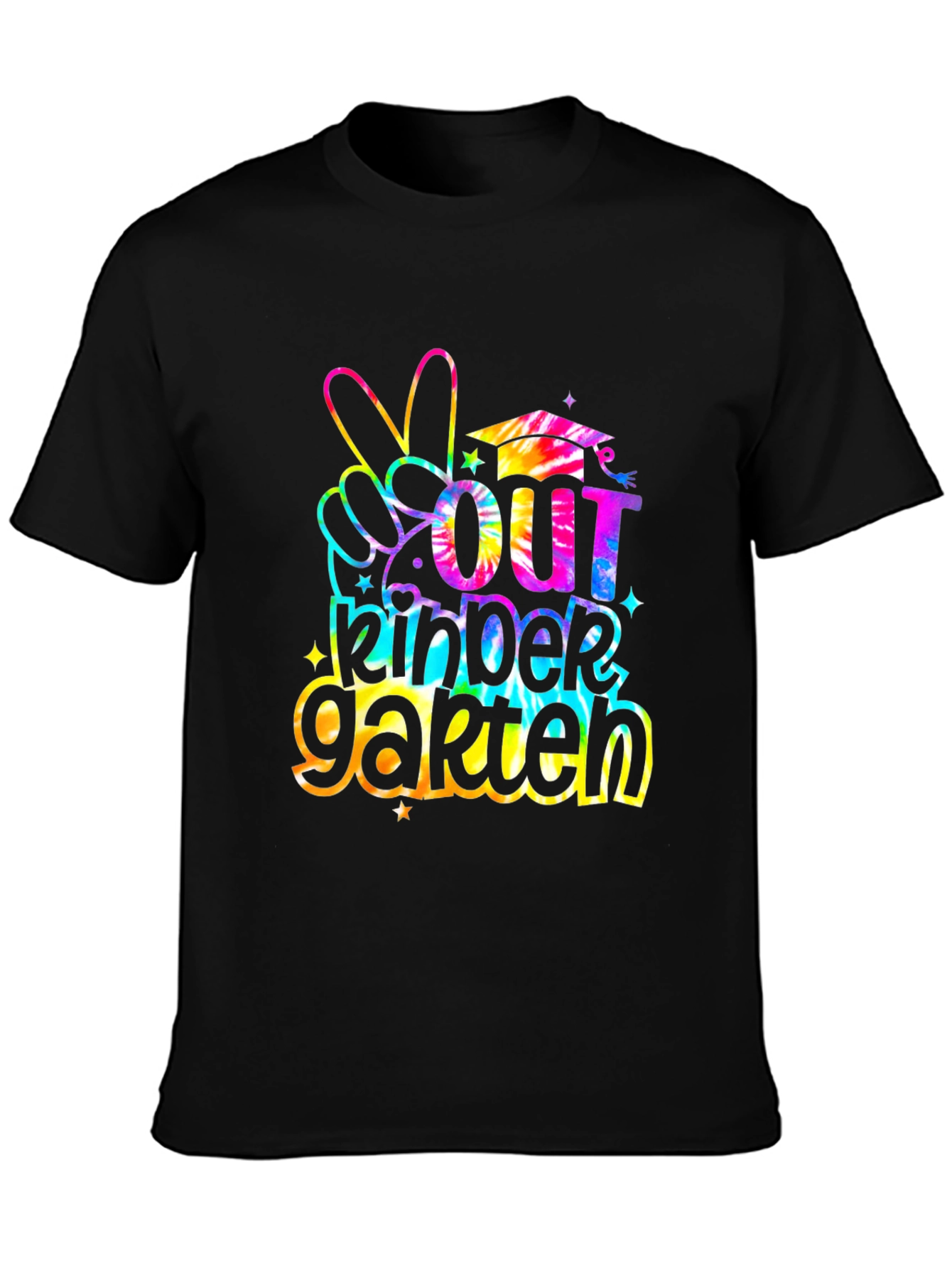 Out Kindergarten Tie Dye Graduation T-Shirt