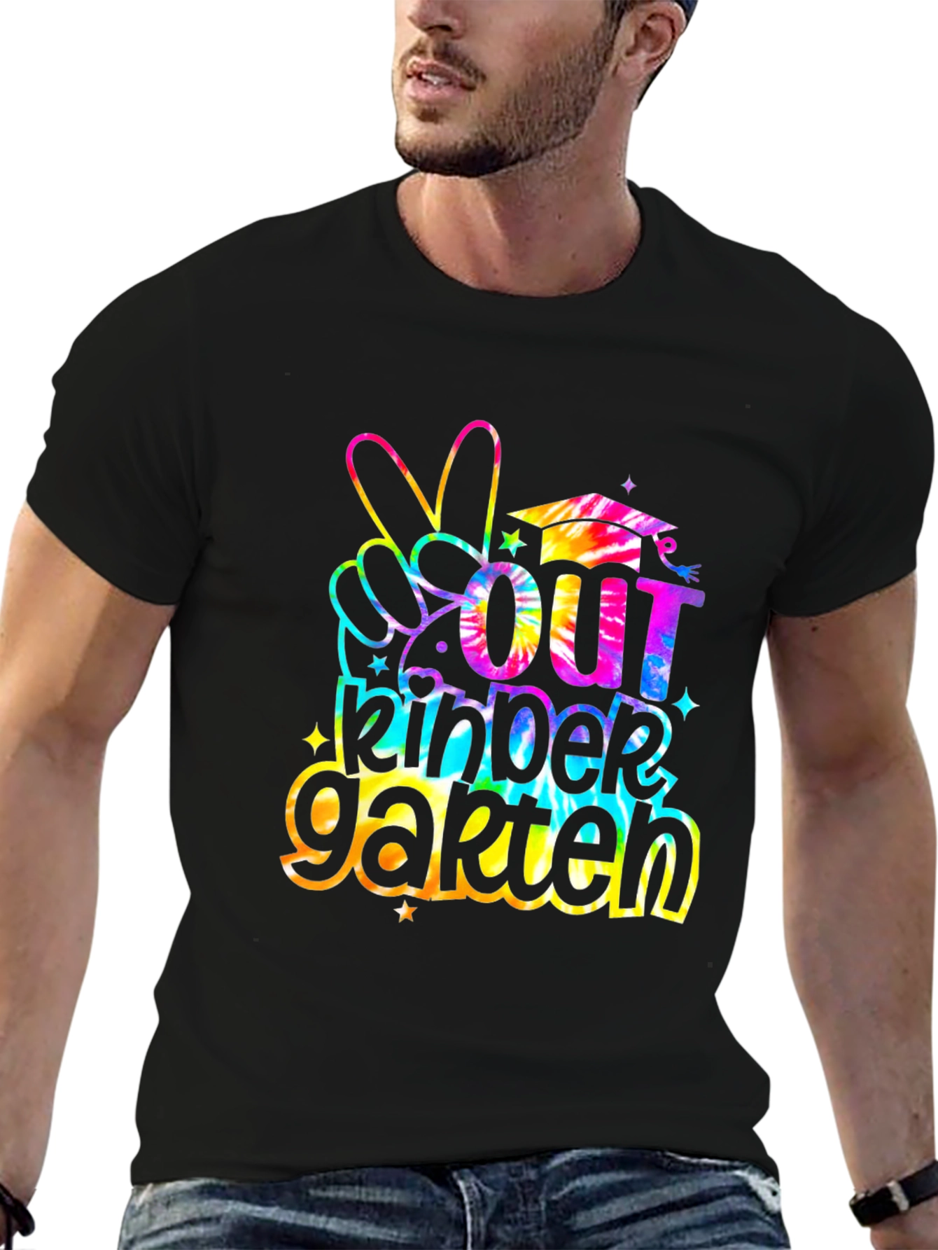 Out Kindergarten Tie Dye Graduation T-Shirt