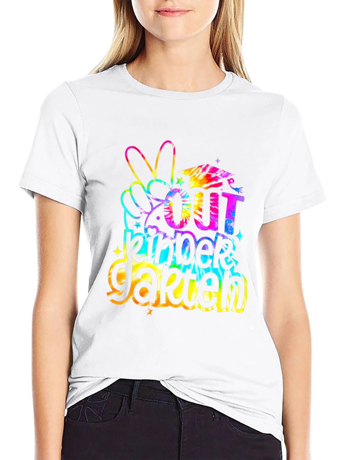 Out Kindergarten Tie Dye Graduation T-Shirt