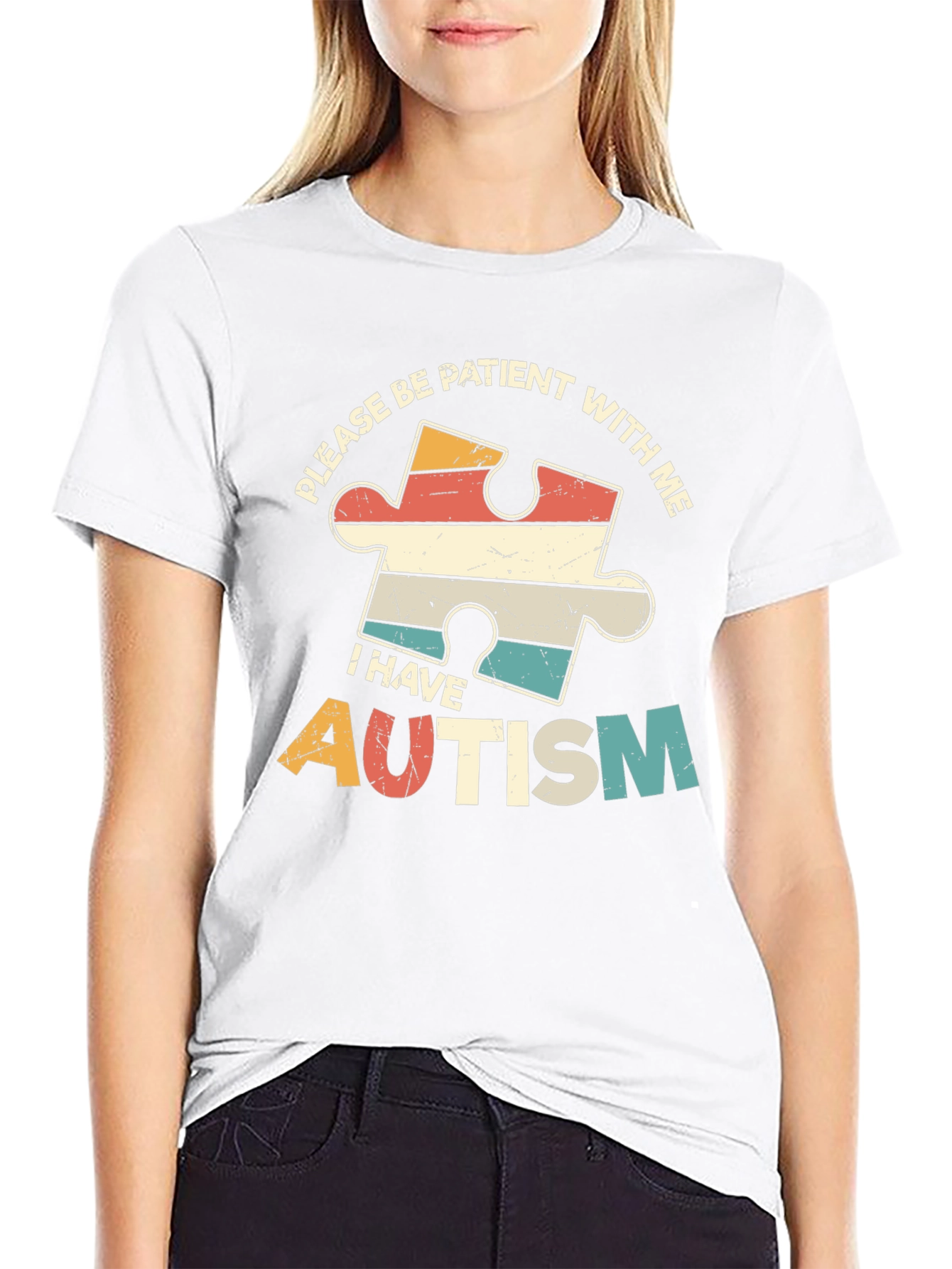 Autism Awareness T-Shirt - Please Be Patient With Me
