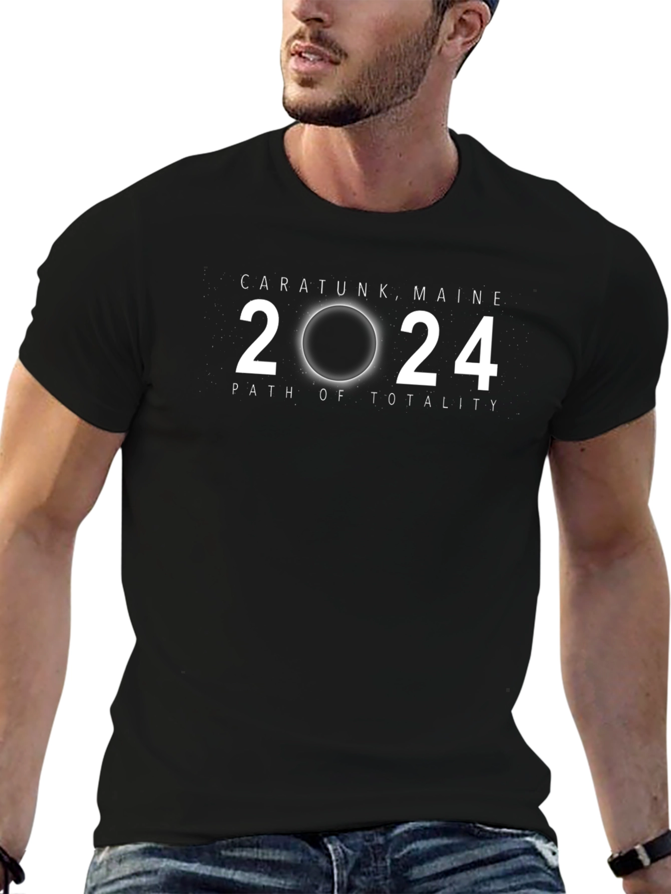 Caratunk Maine 2024 Path of Totality T-Shirt