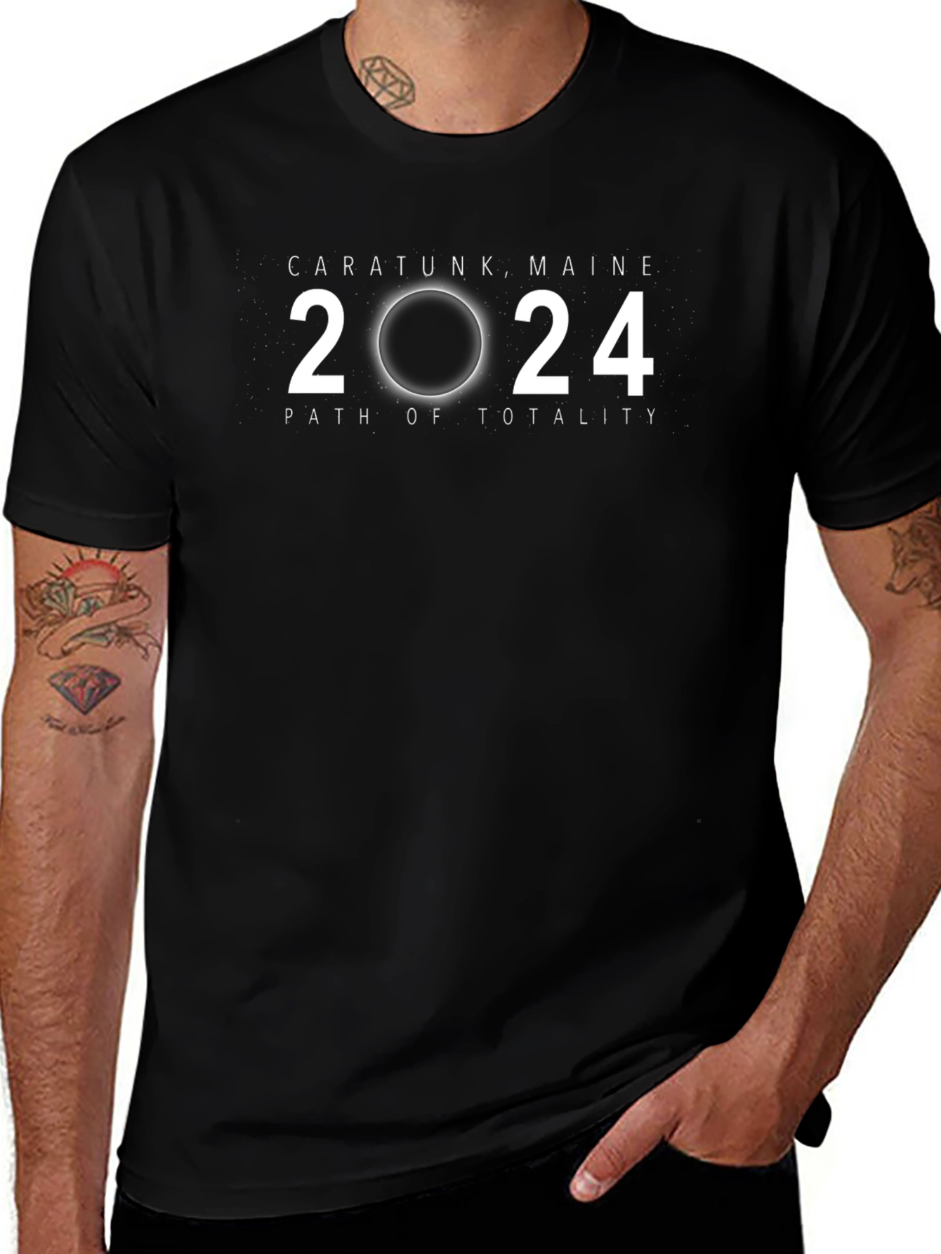Caratunk Maine 2024 Path of Totality T-Shirt