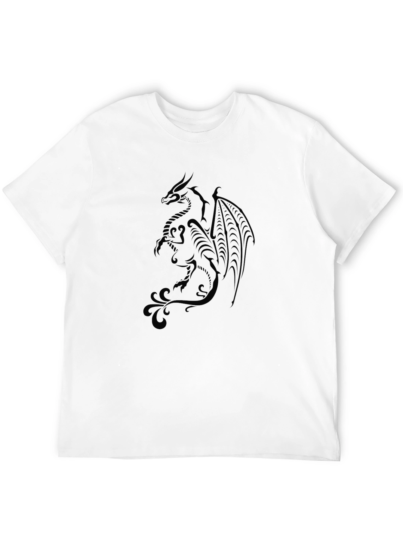 Dragon Print Black T-Shirt