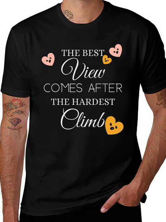 Inspirational Climb T-Shirt - The Best View