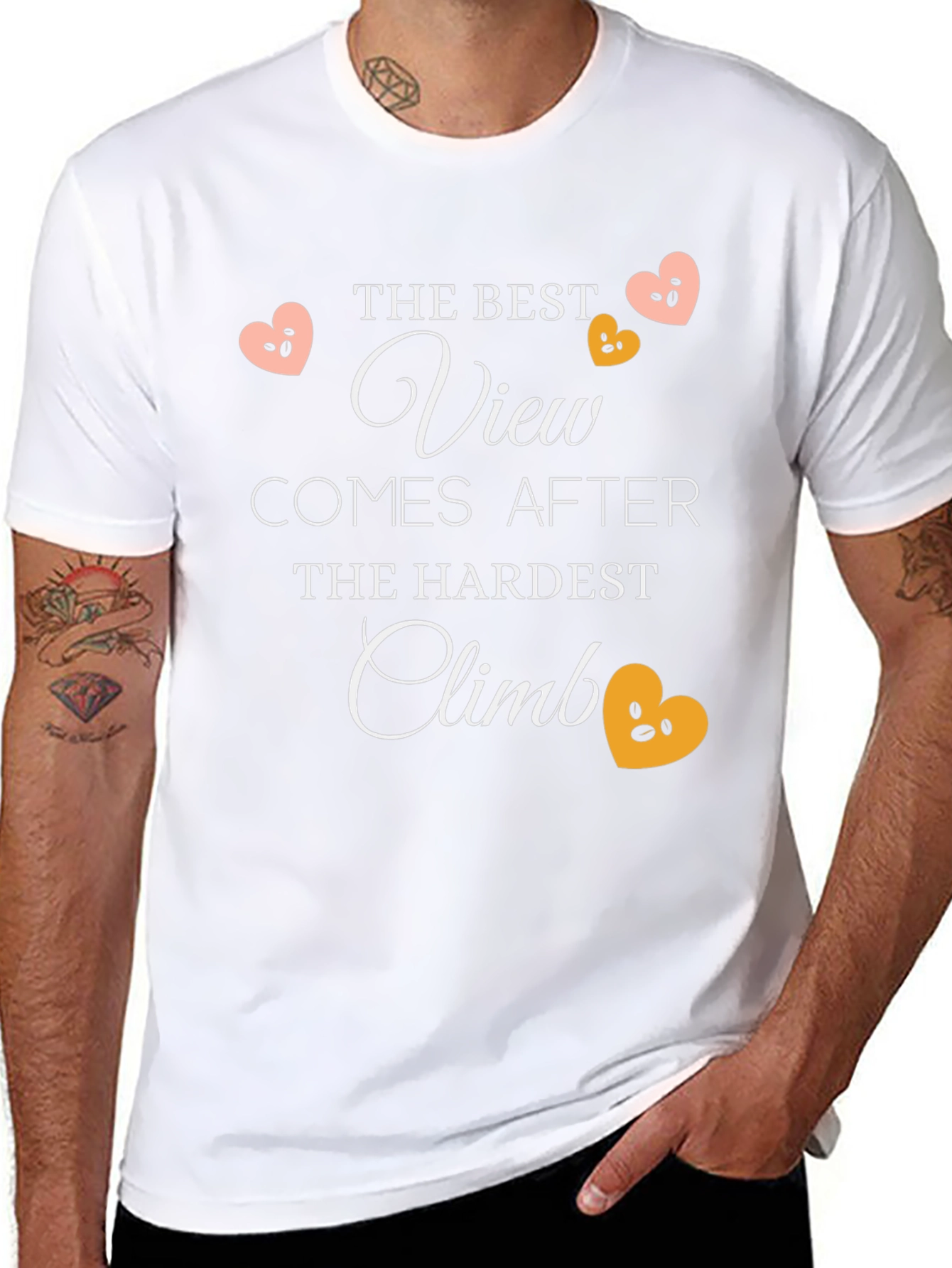 Inspirational Climb T-Shirt - The Best View