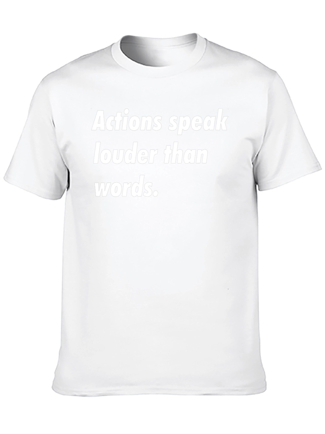 Actions Speak Louder Black T-Shirt