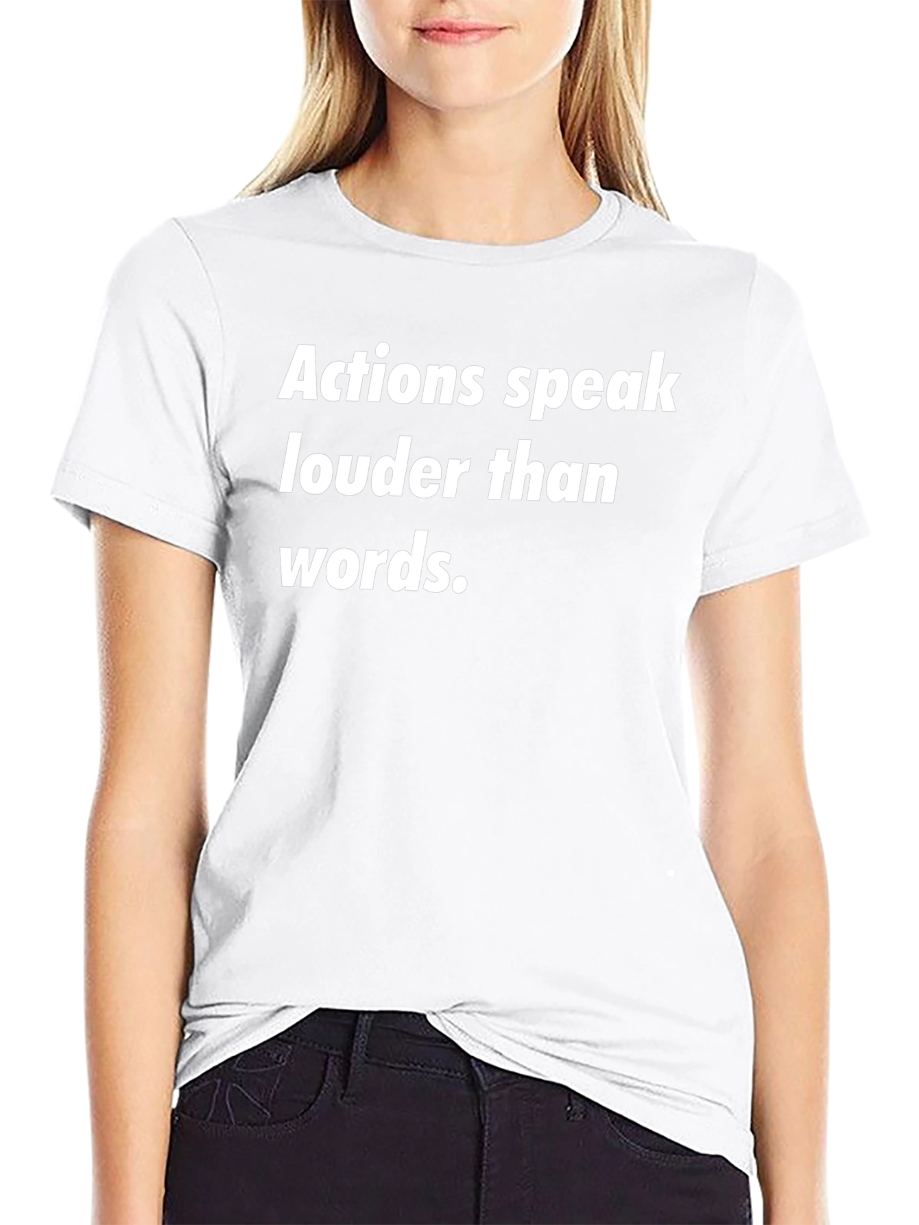 Actions Speak Louder Black T-Shirt