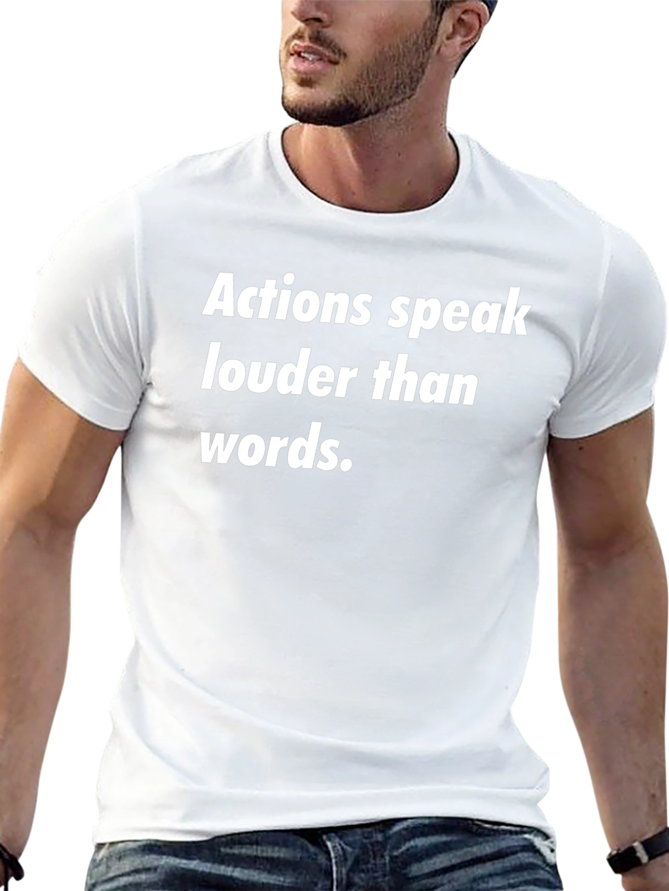 Actions Speak Louder Black T-Shirt