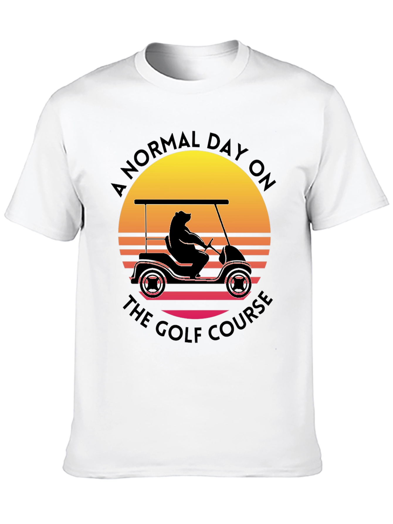 Bear Driving Golf Cart T-Shirt