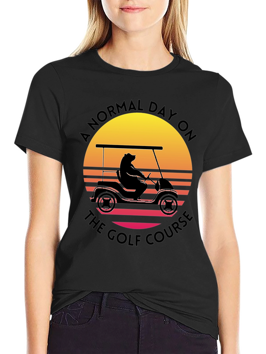 Bear Driving Golf Cart T-Shirt