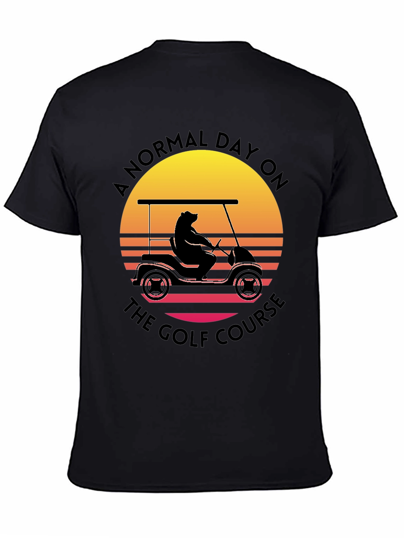 Bear Driving Golf Cart T-Shirt
