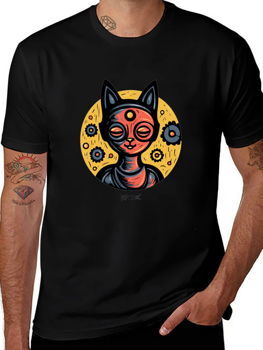 Cosmic Cat T-Shirt - Stylish Graphic Tee