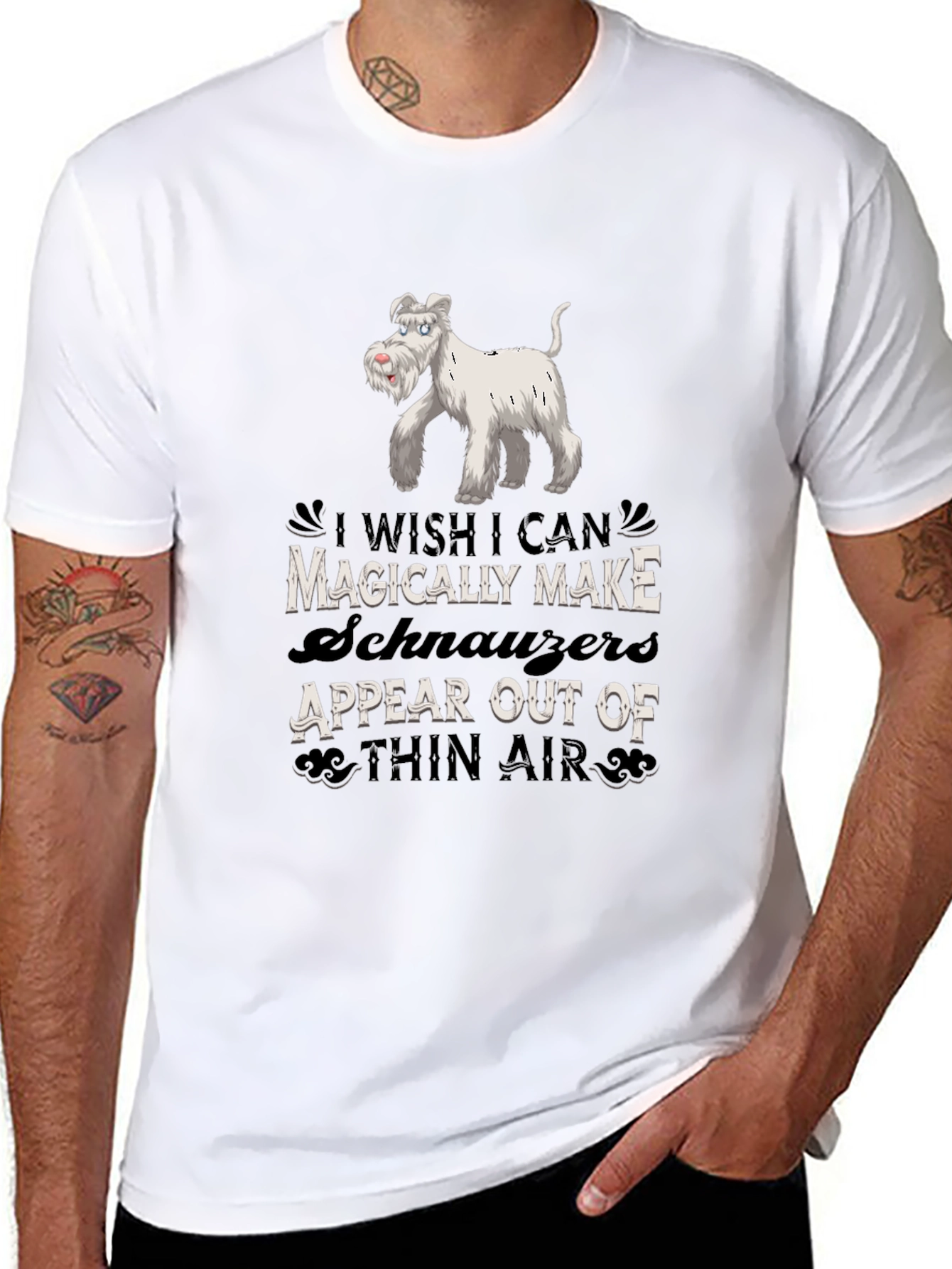 Magically Make Schnauzers Appear Black T-Shirt