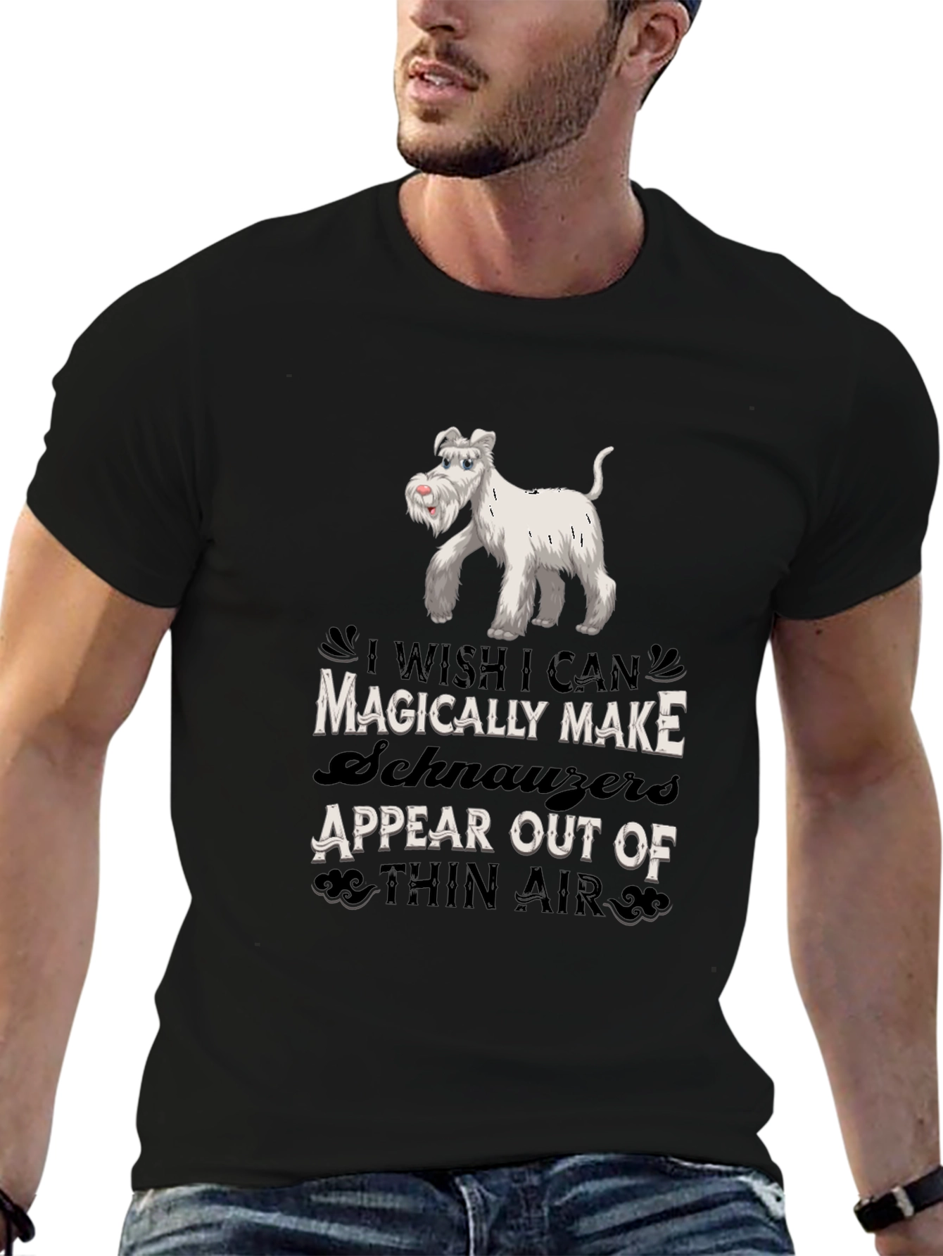 Magically Make Schnauzers Appear Black T-Shirt
