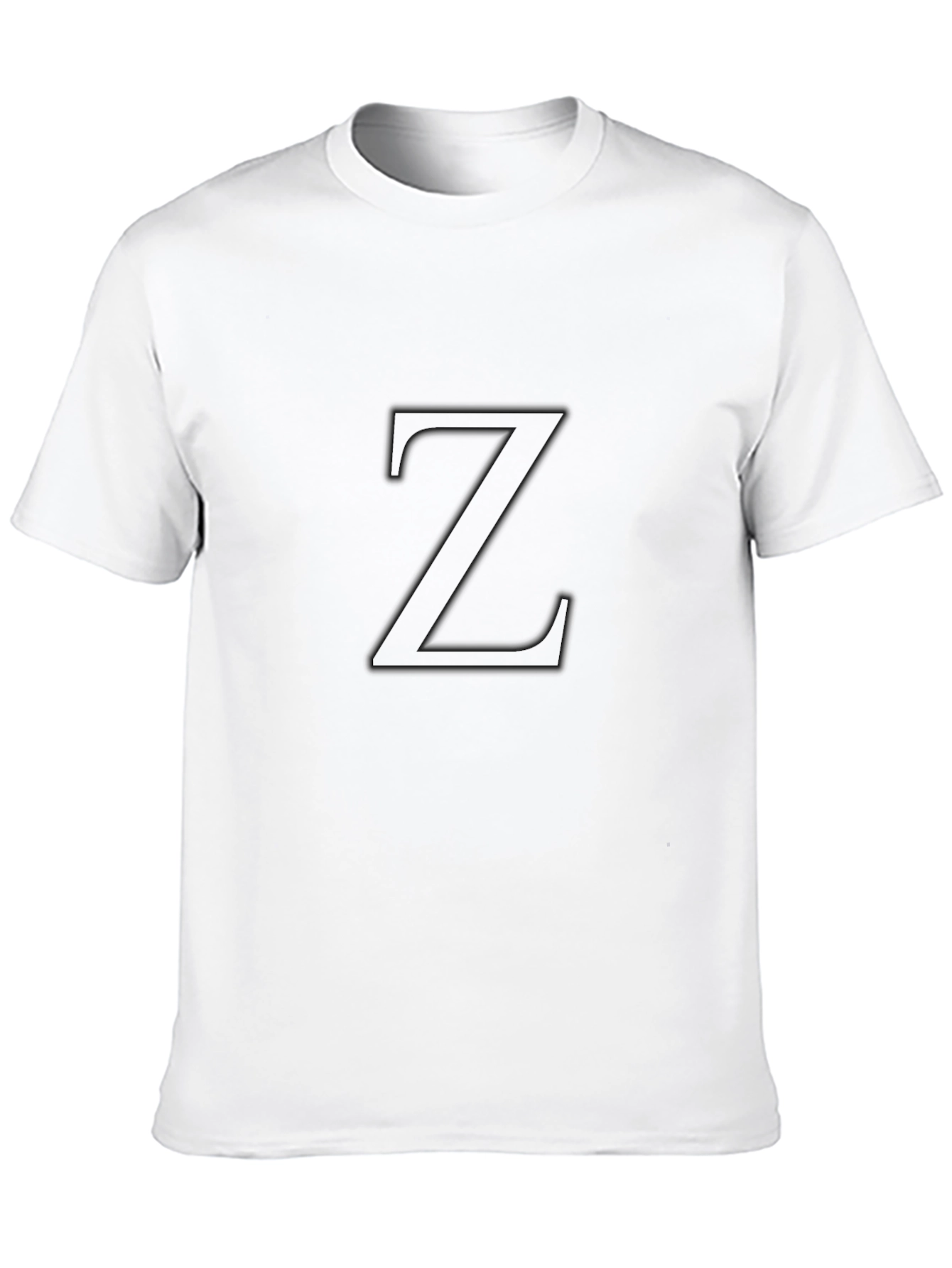 Modern Black T-Shirt with Bold Z Design