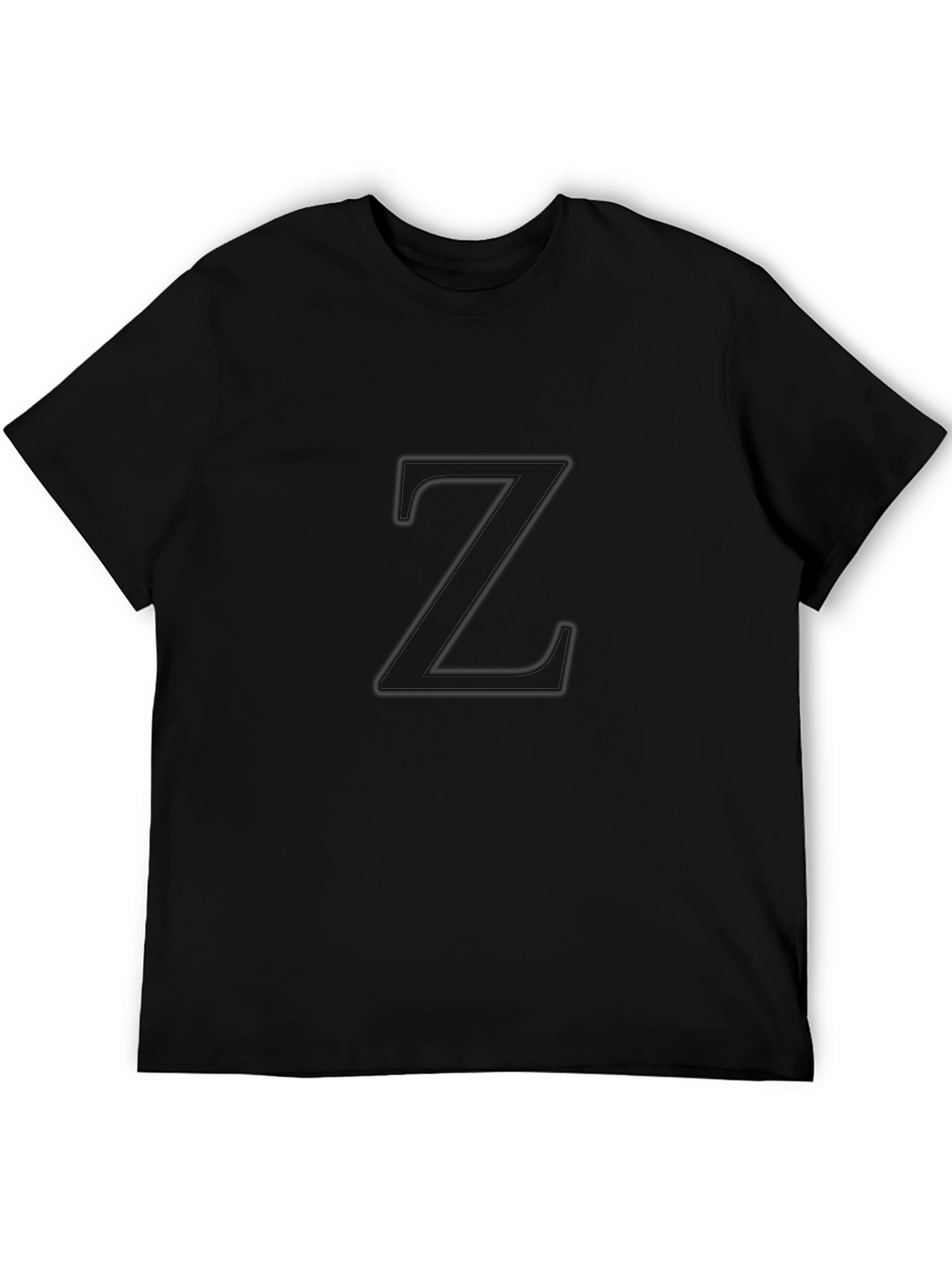 Modern Black T-Shirt with Bold Z Design