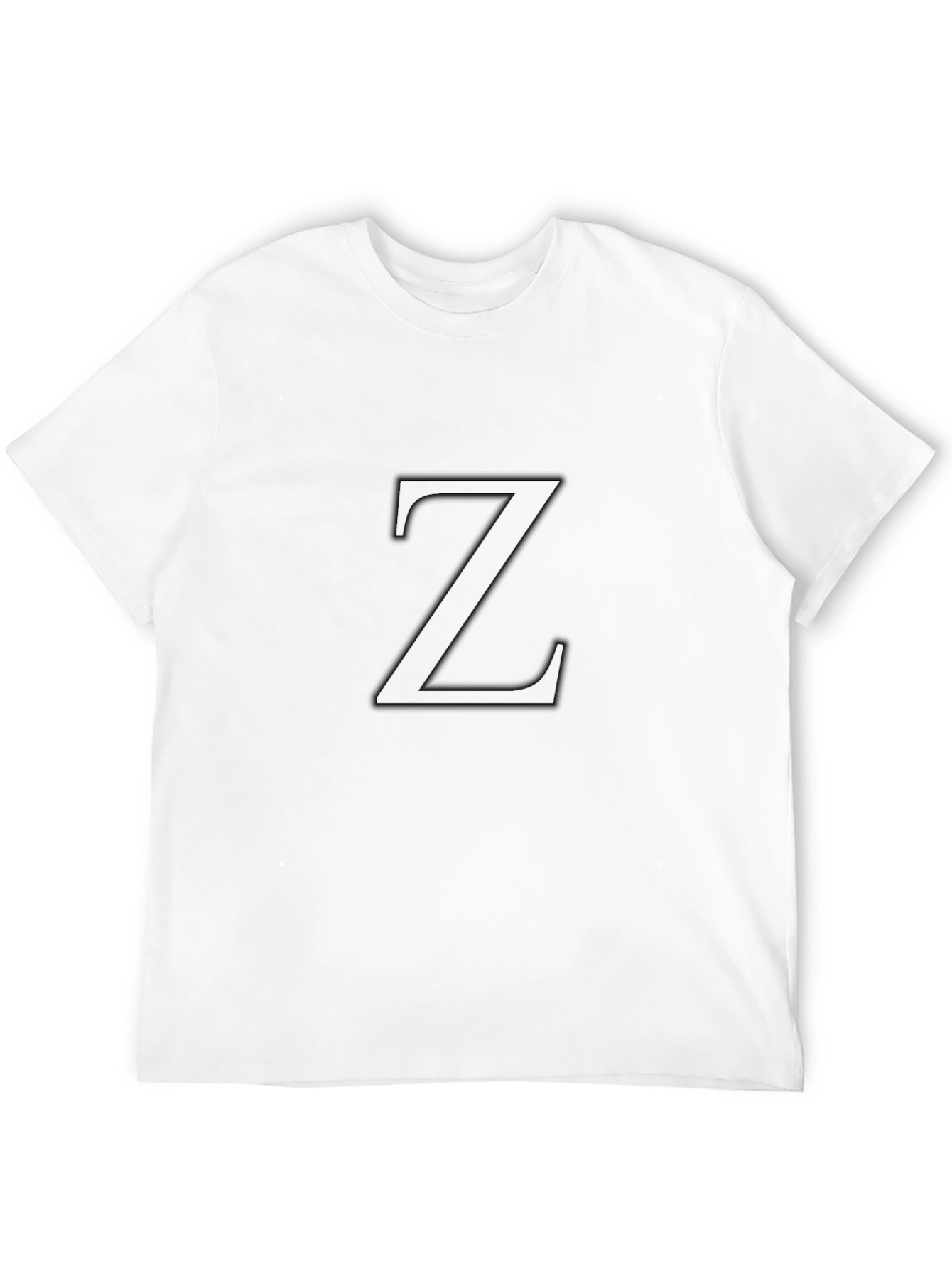 Modern Black T-Shirt with Bold Z Design