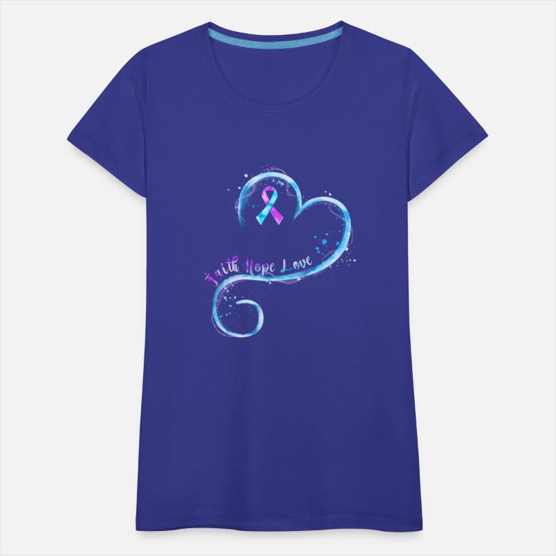 Faith Hope Love Purple Ribbon Rheumatoid