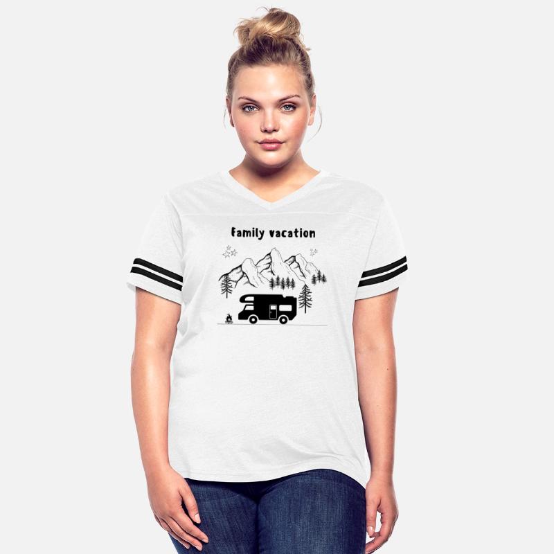 Family Vacation Motorhome Mountain Forest Stars