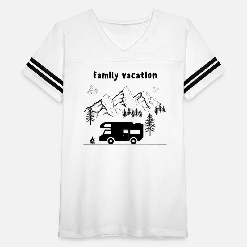 Family Vacation Motorhome Mountain Forest Stars