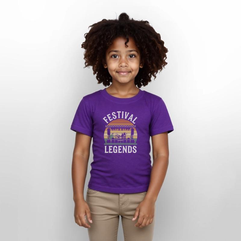 Festival Legends Music Stage Silhouette with