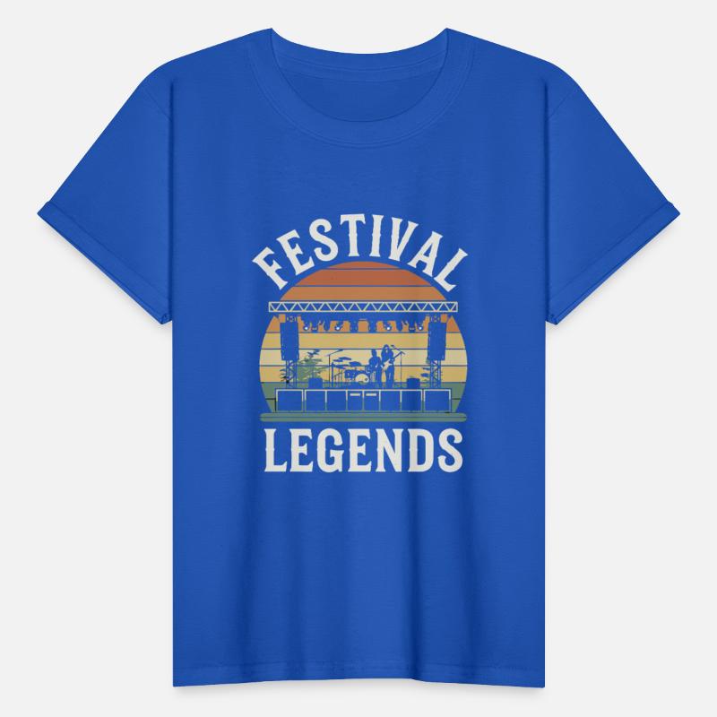Festival Legends Music Stage Silhouette with