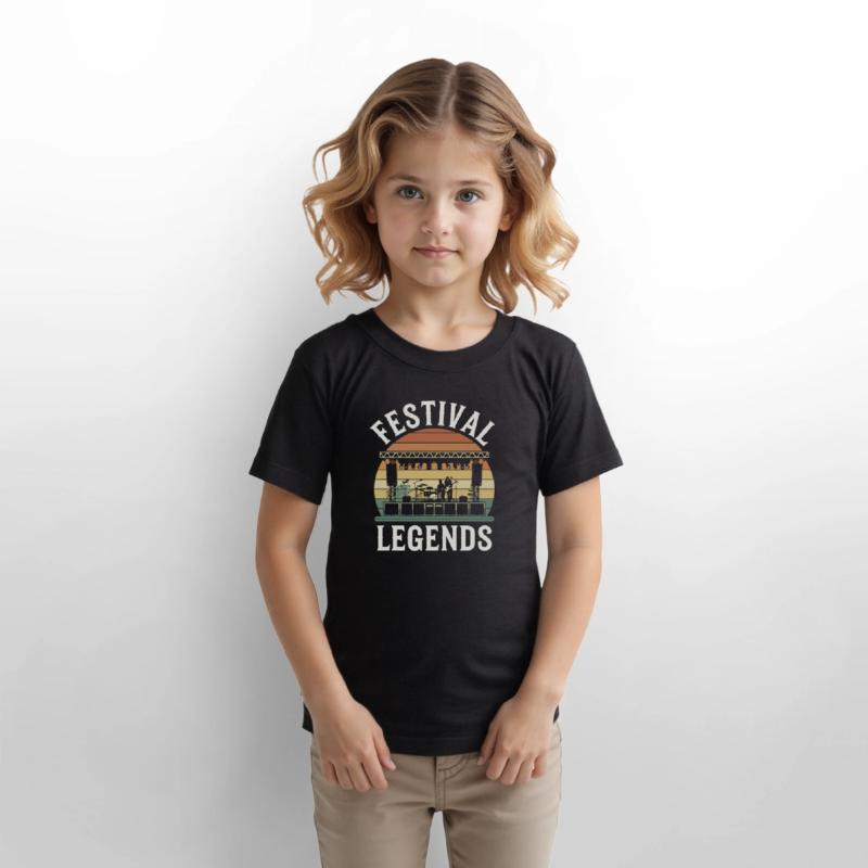 Festival Legends Music Stage Silhouette with