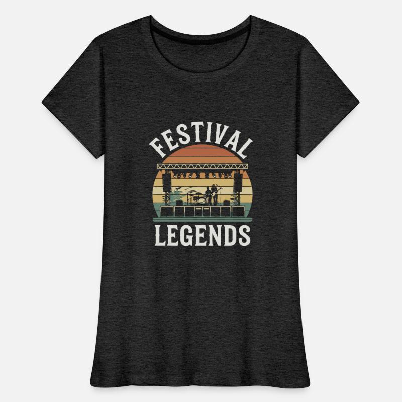 Festival Legends Music Stage Silhouette with