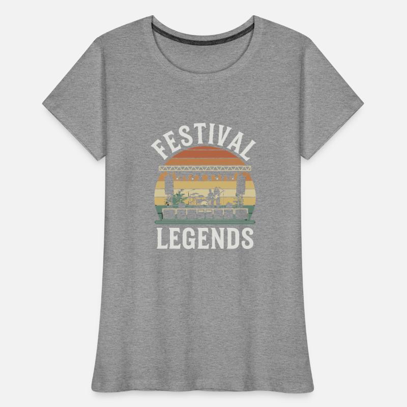 Festival Legends Music Stage Silhouette with