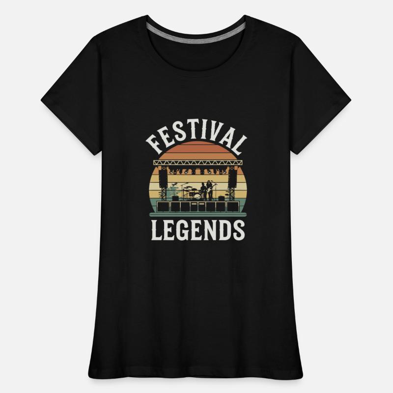 Festival Legends Music Stage Silhouette with