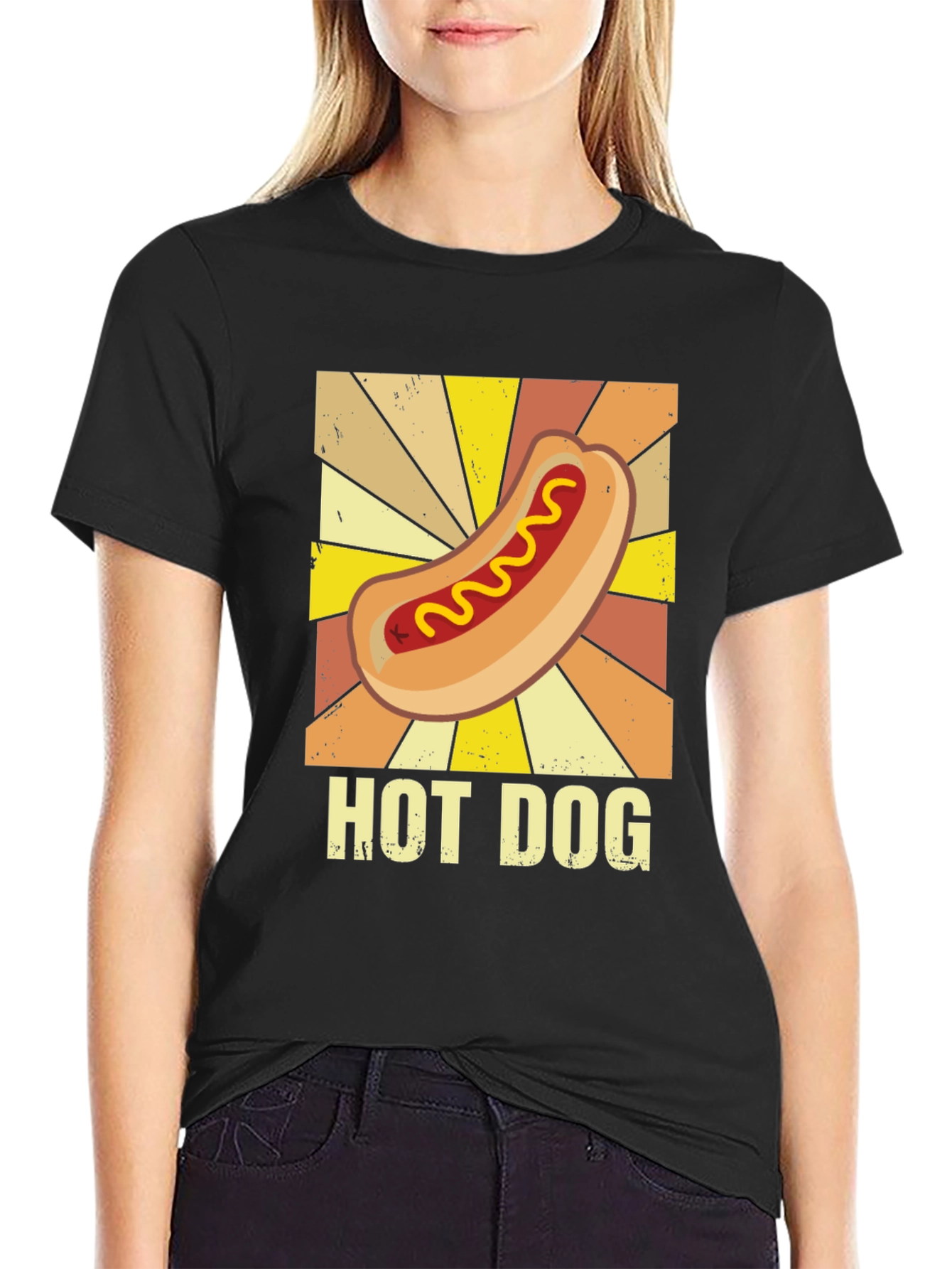 Retro Hot Dog Graphic Tee - Unisex