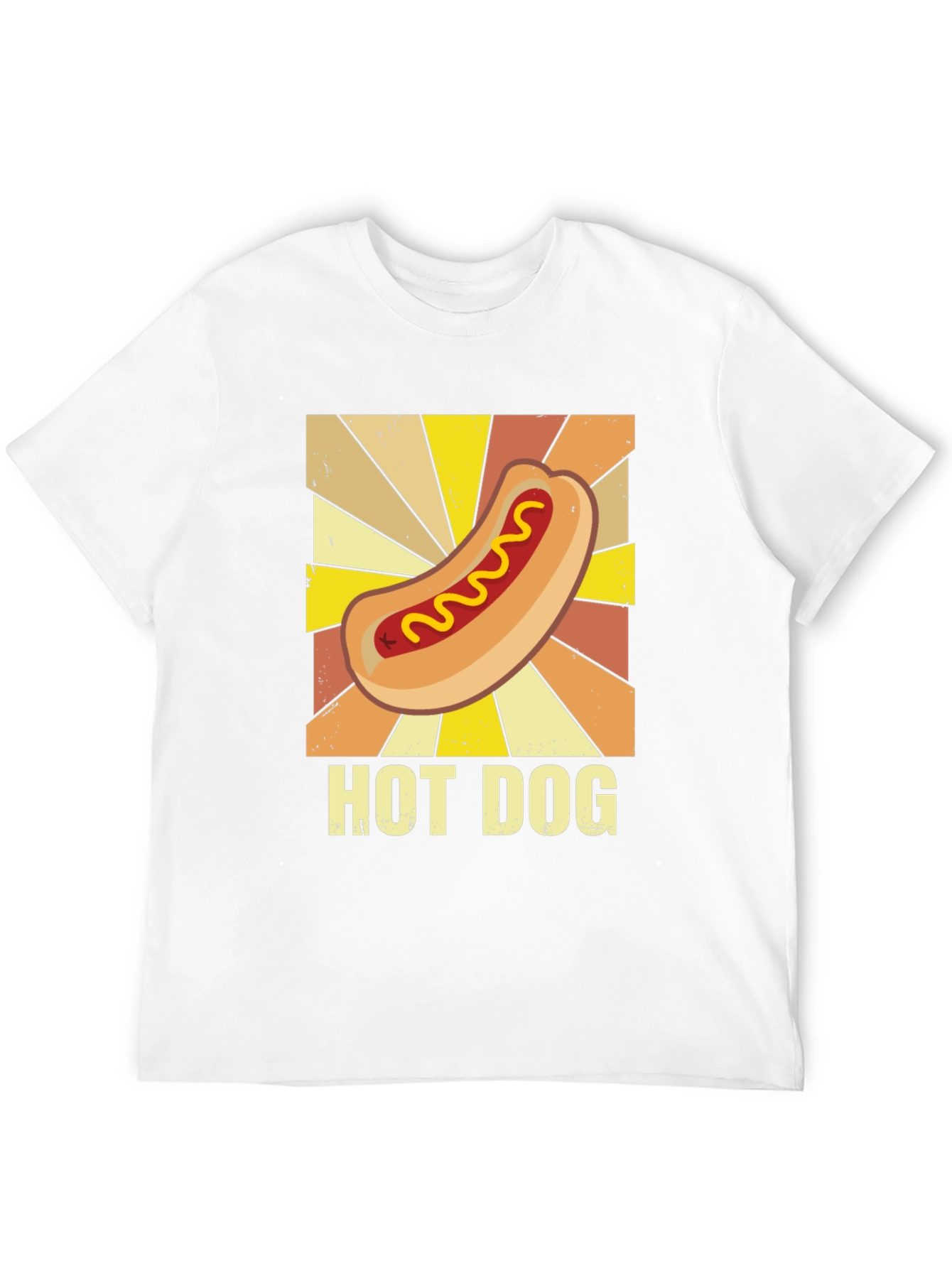 Retro Hot Dog Graphic Tee - Unisex