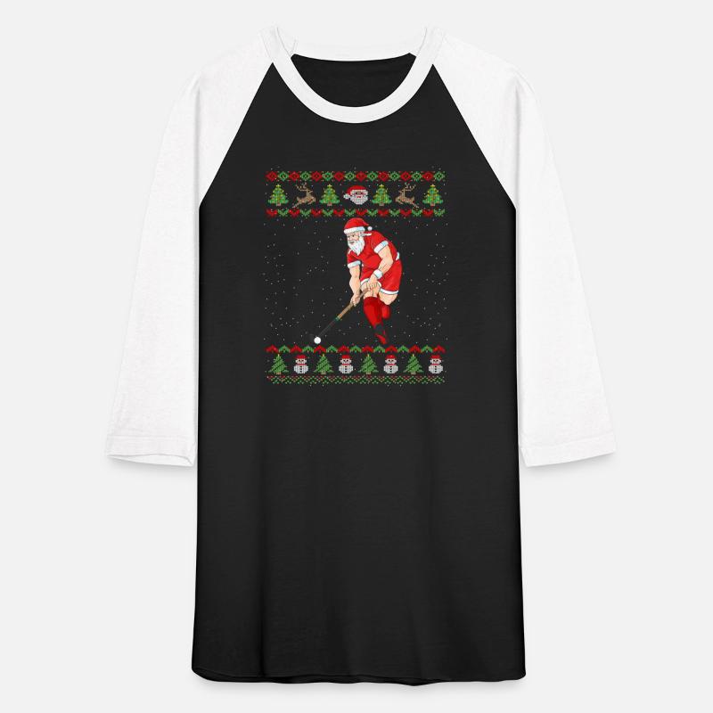 Field Hockey Ugly Christmas Santa Claus