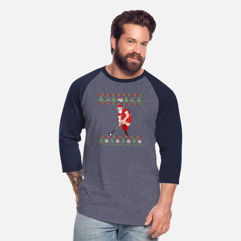 Field Hockey Ugly Christmas Santa Claus