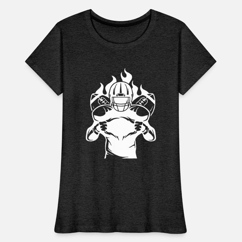 Fire Football Player Illustration