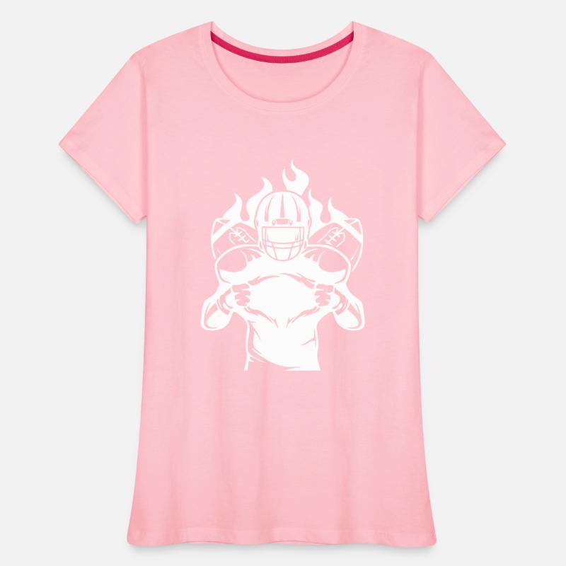 Fire Football Player Illustration