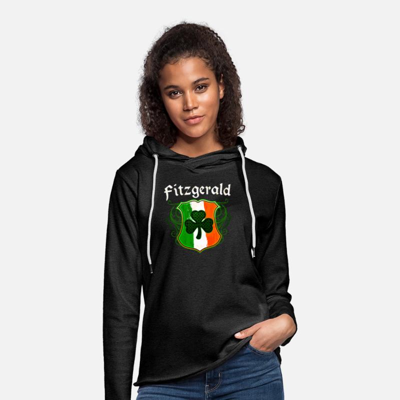 Fitzgerald Irish Surname Ireland Flag Shield