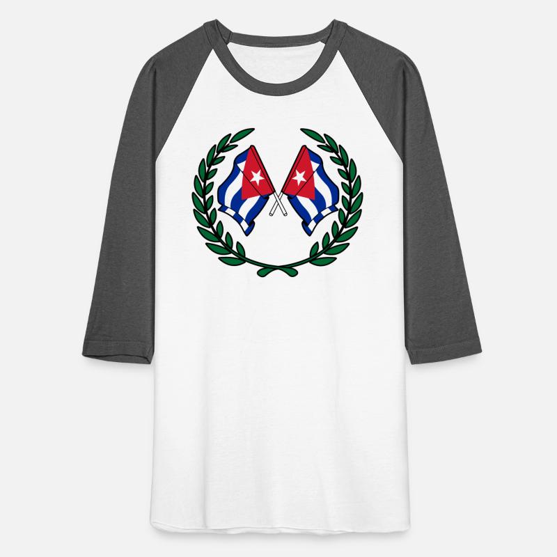 Flags Cuba in laurel wreath