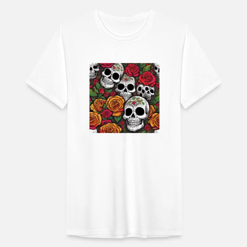 Floral Sugar Skull Art