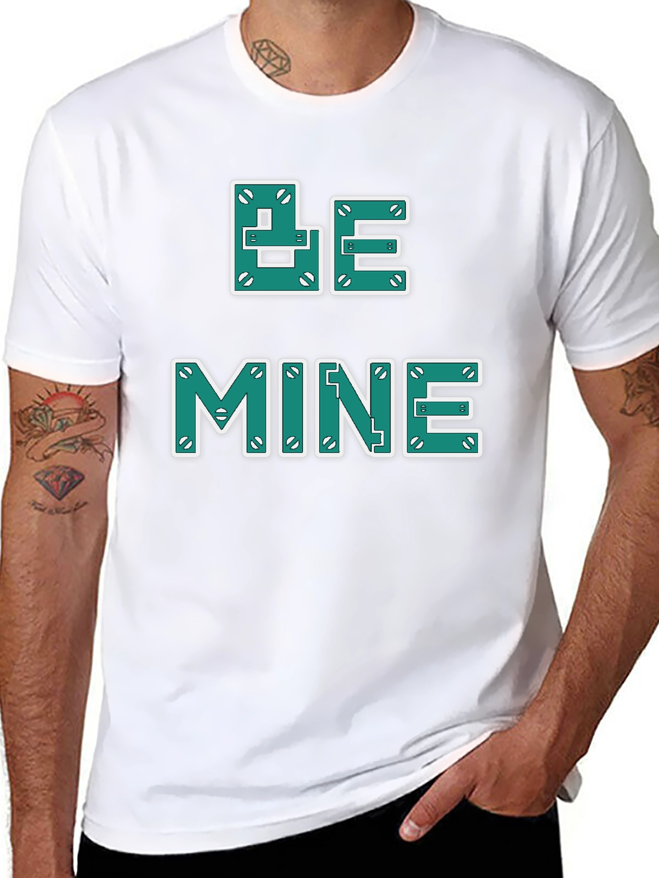 Be Mine Graphic T-Shirt - Black Cotton Tee