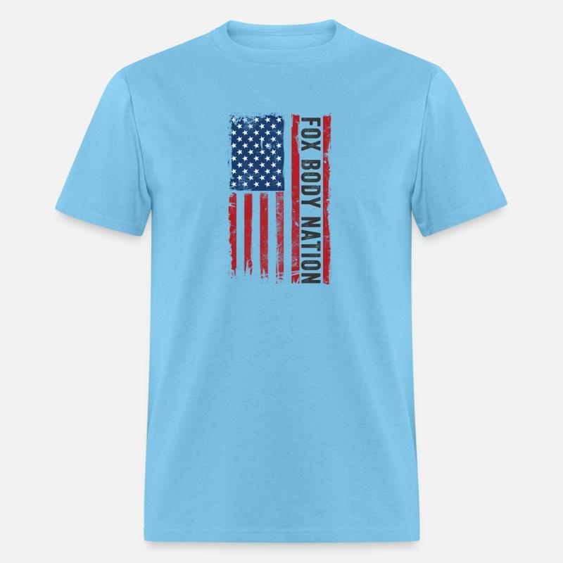 Foxbody American Flag Stang Muscle Car