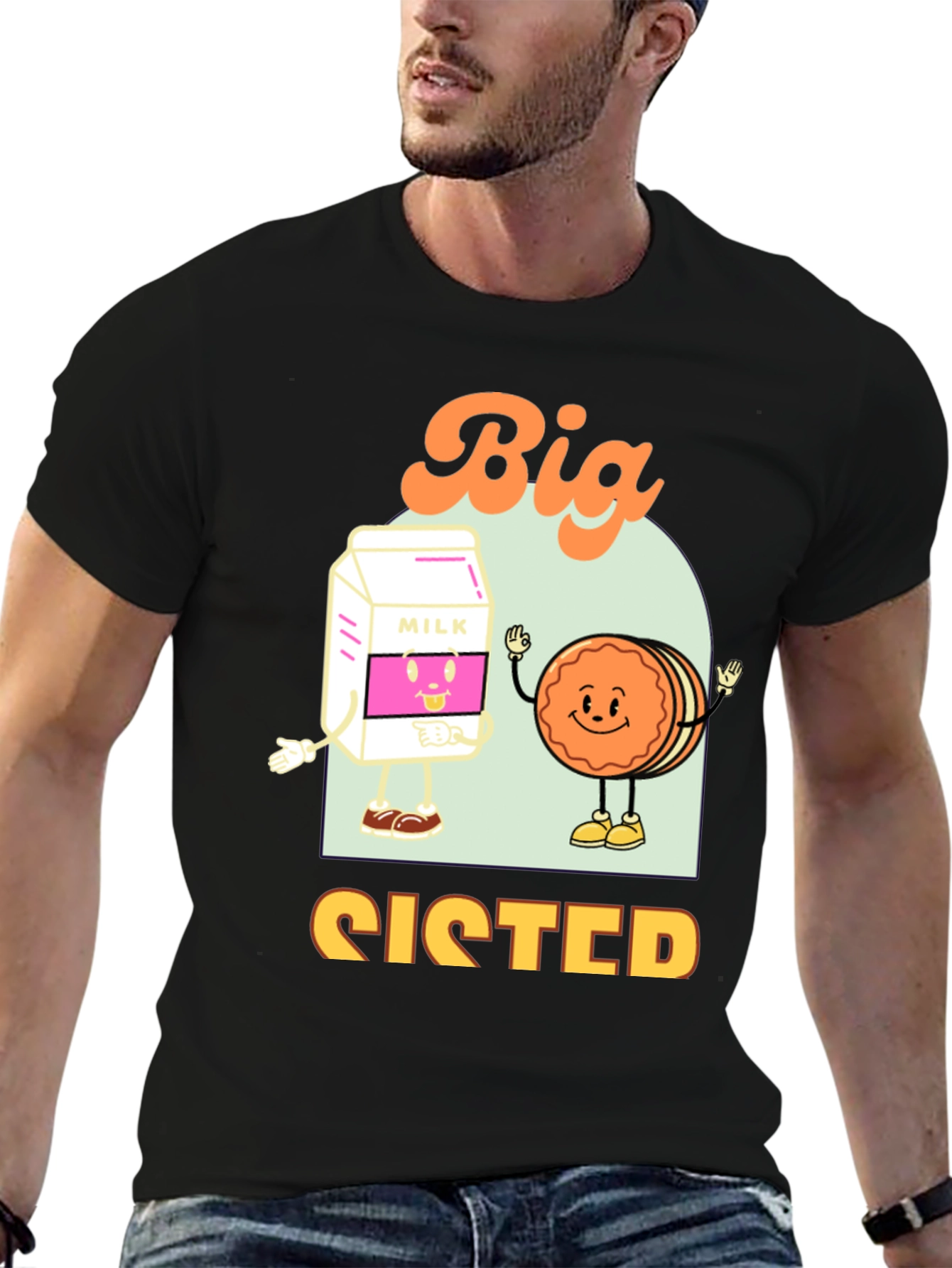 Big Sister Milk and Cookie T-Shirt
