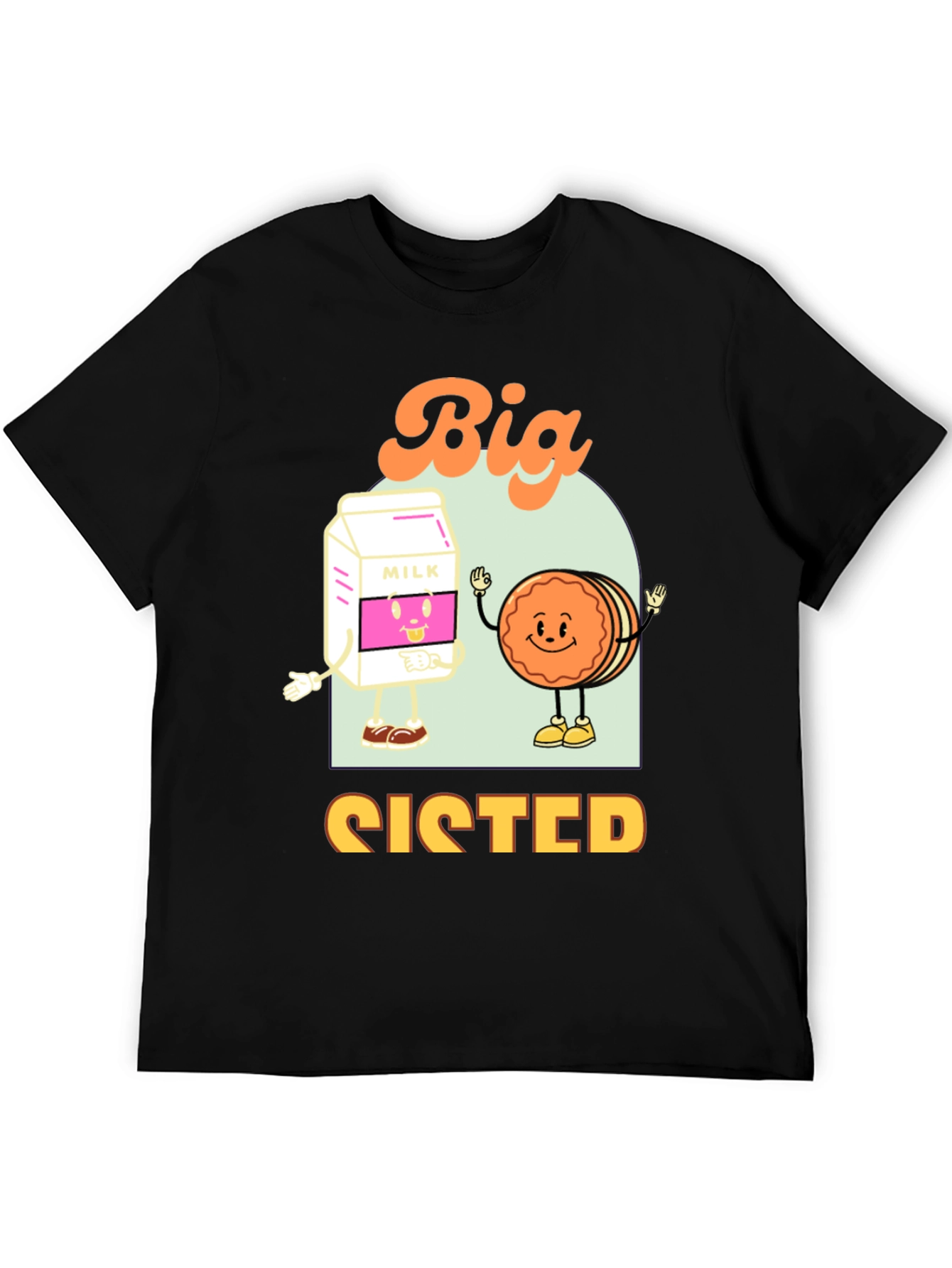 Big Sister Milk and Cookie T-Shirt