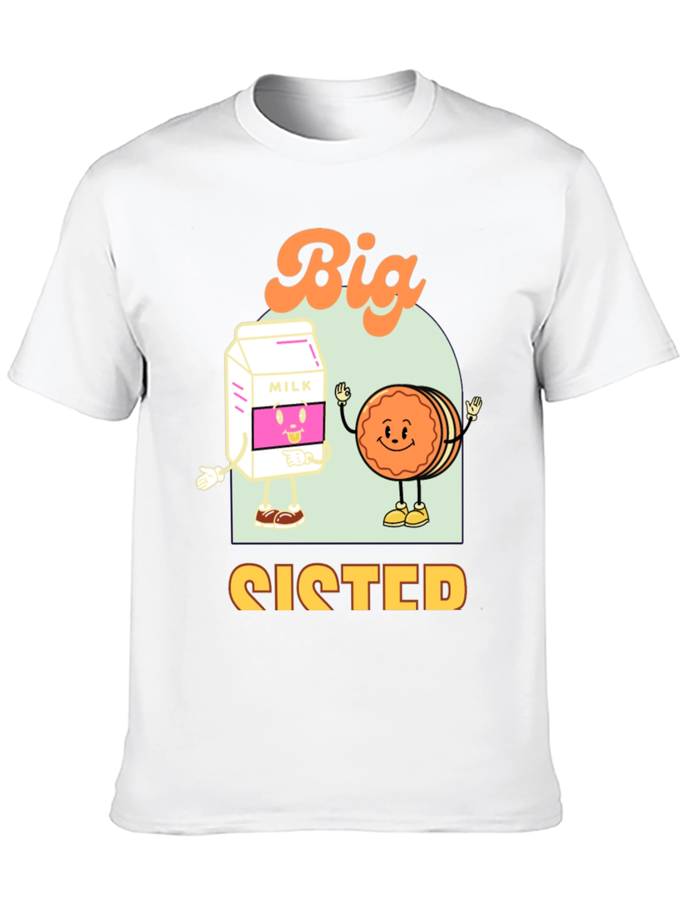 Big Sister Milk and Cookie T-Shirt