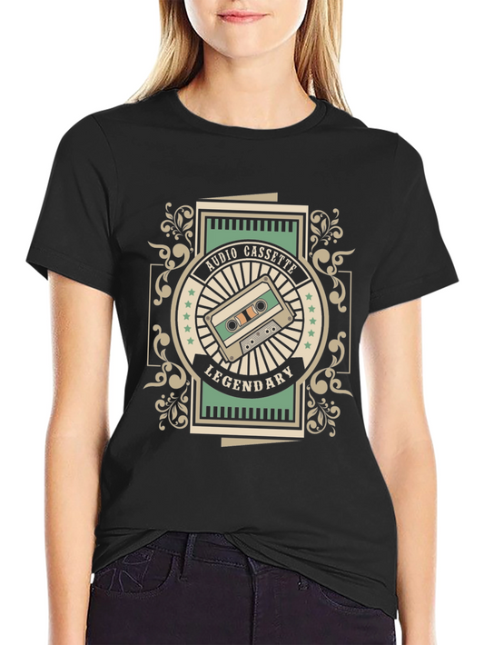 Retro Audio Cassette Graphic Tee
