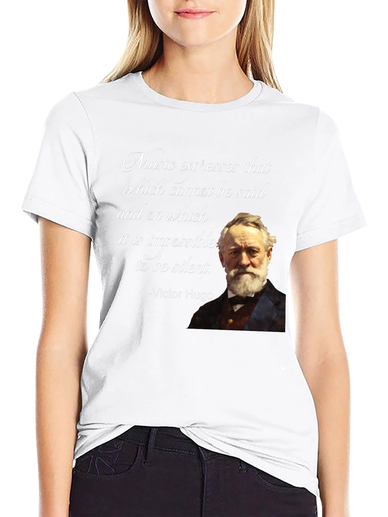 Victor Hugo Quote T-Shirt - Music Lover Tee
