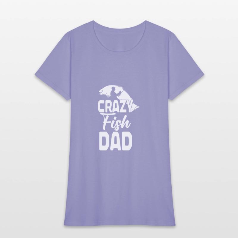 Funny Crazy Fish Dad Fishing Lovers Fisherman