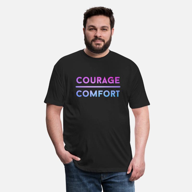 funny design quote Courage Comfort pink style