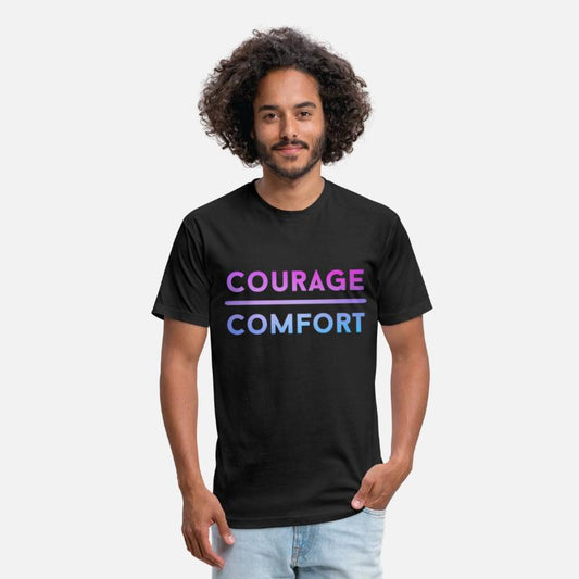 funny design quote Courage Comfort pink style